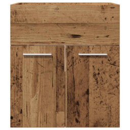 Berkfield Practical Bathroom Sink Cabinet Old Wood 41X38.5X46 Cm Engineered Wood - thumbnail 4