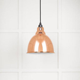From the Anvil White Gloss Brindley Pendant In Copper - thumbnail 3
