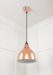 From the Anvil White Gloss Brindley Pendant In Copper - thumbnail 5