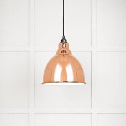 From the Anvil White Gloss Brindley Pendant In Copper - thumbnail 1