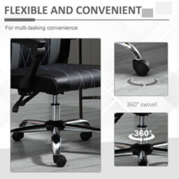 Viokef Vinsetto Office Chair Ergonomic Desk With Rotate Headrest, Lumbar Support & Adjustable Height - thumbnail 6