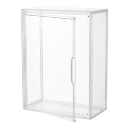 Thehotsale Wall Mount Plastic Transparent Box 3-Tier Storage Display Case - thumbnail 6