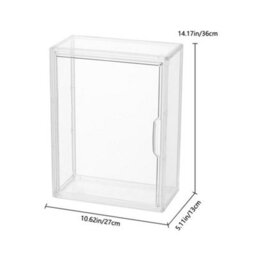 Thehotsale Wall Mount Plastic Transparent Box 3-Tier Storage Display Case - thumbnail 9