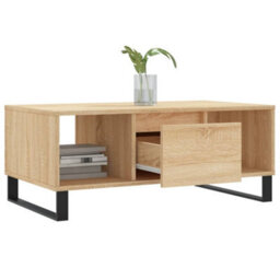 Walplus Coffee Table Sonoma Oak 90X50X36.5 Cm Engineered Wood - thumbnail 4