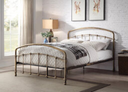 Flintshire Furniture Mostyn King Size 5Ft Antique Bronze Metal Bed Frame