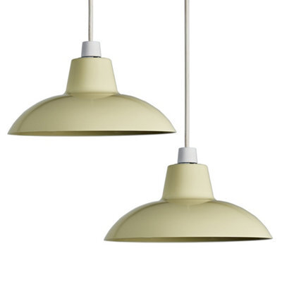 Valuelights Civic Metro Cream Ceiling Shade And Bulb (D)28.8Cm - image 1
