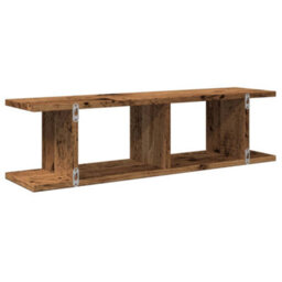 Walplus Wall Shelves 2 Pcs Old Wood 75X18X20 Cm Engineered Wood - thumbnail 7
