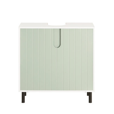 Sobuy Bzr139-Gr, Under Sink Cabinet Bathroom Vanity Unit Bathroom Storage Cabinet, Green,w60Xd30Xh60 - image 1