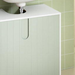 Sobuy Bzr139-Gr, Under Sink Cabinet Bathroom Vanity Unit Bathroom Storage Cabinet, Green,w60Xd30Xh60 - thumbnail 6