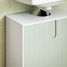 Sobuy Bzr139-Gr, Under Sink Cabinet Bathroom Vanity Unit Bathroom Storage Cabinet, Green,w60Xd30Xh60 - thumbnail 4