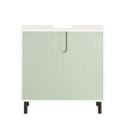 Sobuy Bzr139-Gr, Under Sink Cabinet Bathroom Vanity Unit Bathroom Storage Cabinet, Green,w60Xd30Xh60