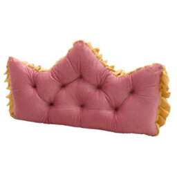 Living And Home Dusty Rose Mustard Yellow Crown Headboard Pillow Button Tufted Design With Elastic Strap - thumbnail 6