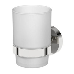 Affine Bathroom Tumbler Holder Chrome Round Wall Mounted Stylish Modern - thumbnail 2