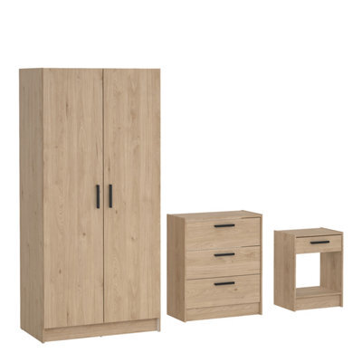 Furniture To Go Escape Wardrobe, Chest And Nightstand In Jackson Hickory - image 1