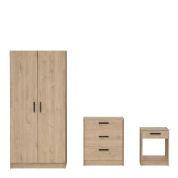 Furniture To Go Escape Wardrobe, Chest And Nightstand In Jackson Hickory - thumbnail 2