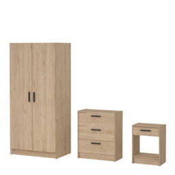 Furniture To Go Escape Wardrobe, Chest And Nightstand In Jackson Hickory - thumbnail 3