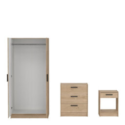 Furniture To Go Escape Wardrobe, Chest And Nightstand In Jackson Hickory - thumbnail 6