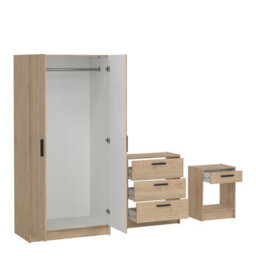 Furniture To Go Escape Wardrobe, Chest And Nightstand In Jackson Hickory - thumbnail 5