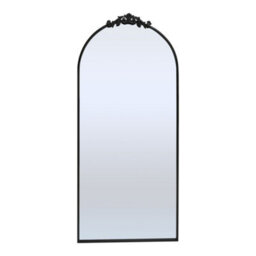 Living And Home Black Metal Shatter Proof Glass Accent Framed Mirror W 800 X H 1800mm - thumbnail 3