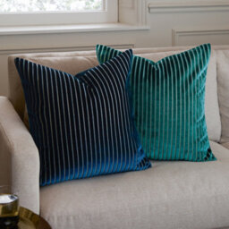 Paoletti Savoy Stripe Velvet Cushion Cover 50Cm X 50Cm - thumbnail 6