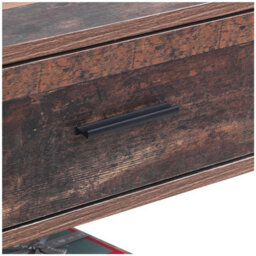 Timber Art Design Abbey Bedside Cabinet Bedroom Furniture Nightstand Table 1 Drawer Rustic Urban - thumbnail 4