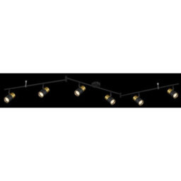 Luminosa Lighting Luminosa Brisbon Ceiling Spotlight Bar Matt Black 6X Gu10 - thumbnail 4