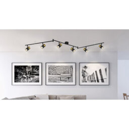 Luminosa Lighting Luminosa Brisbon Ceiling Spotlight Bar Matt Black 6X Gu10 - thumbnail 5