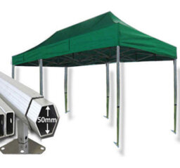 Crocodile Trading 3M X 6M Extreme 50 Commercial Instant Shelter Pop Up Gazebos Frame & Canopy - Green - thumbnail 1