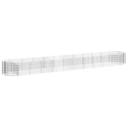 Berkfield Gabion Raised Bed Galvanised Iron 600X100X50 Cm - thumbnail 2