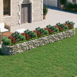Berkfield Gabion Raised Bed Galvanised Iron 600X100X50 Cm - thumbnail 1