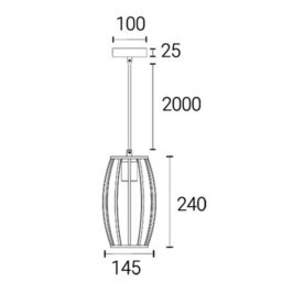 4Lite Wiz Connected Led Pear Cage Pendant Black St64 Amber Tuneable White Wifi - thumbnail 8