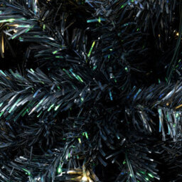 Christmas Tree World The 7Ft/210Cm Pre-Lit Black Iridescence Pine Tree With Warm White Lights - thumbnail 7