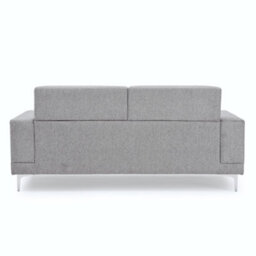 Mattress Guru Viva Sofa, Grey Fabric Settee, 3 Seater, Living Room Furniture Set, Rectangular, Metal Legs - thumbnail 3