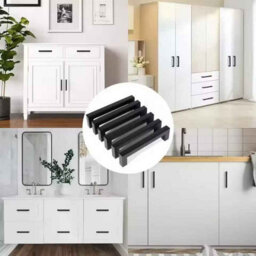 6Pcs Square Furniture Hardware Cabinet Handle Stainless Steel Door Knobs Cupboard Drawer Pulls 128mm - thumbnail 4