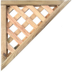 Premier Garden Supplies Urban Diamond Wooden Corner Trellis 1.5Ft X 1.5Ft Heavy-Duty Decorative Accent For Walls & Pergola - thumbnail 5