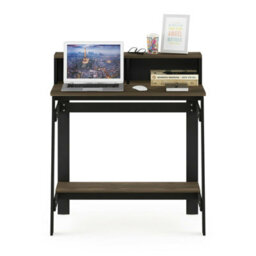 Walplus Furinno Simplistic A Frame Computer Desk, Columbia Walnut - thumbnail 2