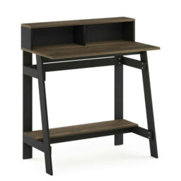 Walplus Furinno Simplistic A Frame Computer Desk, Columbia Walnut - thumbnail 4