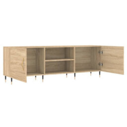 Berkfield Sturdy Tv Cabinet Sonoma Oak 150X30X50 Cm Engineered Wood - thumbnail 6