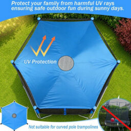 Trampoline Shade Cover, Dia 244Cm Parasol, Sun Protection Sail - thumbnail 4