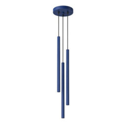 Sollux Lighting Pastelo Steel Ultramarine 3 Lights Modern Pendant Lamps - thumbnail 1