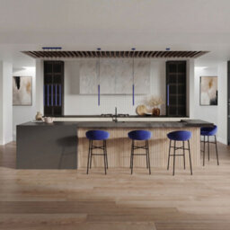 Sollux Lighting Pastelo Steel Ultramarine 3 Lights Modern Pendant Lamps - thumbnail 7