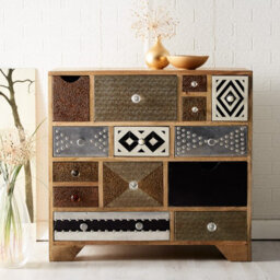Buttercup Farm Sorio 14 Drawer Chest - Wood - L40 X W85 X H80 Cm - thumbnail 1