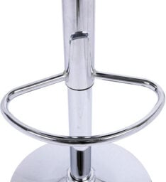 Set Of 3 Grey Modena Faux Leather Swivel Bar Stools With Chrome Base For Kitchen Island Breakfast Bar - thumbnail 9