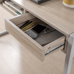 Home Source Toronto 2 Drawer Computer Office Desk Oak Effect - thumbnail 6