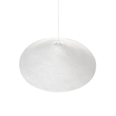 Wyld And Coco White Papier-Mâché Pendant Lamp Handmade Shade Organic Sculptural Light, W51 X D51 X H122Cm - image 1