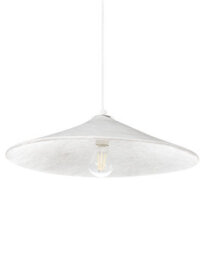 Wyld And Coco White Papier-Mâché Pendant Lamp Handmade Shade Organic Sculptural Light, W51 X D51 X H122Cm - thumbnail 3