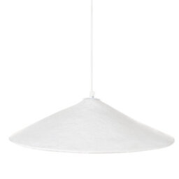 Wyld And Coco White Papier-Mâché Pendant Lamp Handmade Shade Organic Sculptural Light, W51 X D51 X H122Cm - thumbnail 5