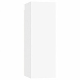 Berkfield 6 Piece Tv Cabinet Set White Engineered Wood - thumbnail 5