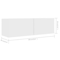 Berkfield 6 Piece Tv Cabinet Set White Engineered Wood - thumbnail 9
