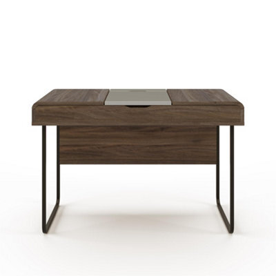 Alphason Dorel Home Dorset Desk In Walnut Look / Dark Grey - image 1